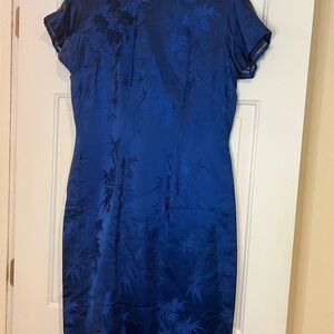Royal Blue Cheongsam Elegant -  Vintage?